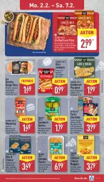 Gazetka promocyjna Aldi Nord - Von Montag - Gazetka - ważna od 07.02 do 07.02.2026 - strona 13 - produkty: aus der tiefkühlung, beutel, braun, brot, burger, butter, chili, dip, Donut, donuts, eis, flasche, gewürz, gouda, gurke, gurken, HP, Käse, ketchup, knoblauch, LG, mac, mayonnaise, mit gouda, mit knoblauch, nudel, Nudelgericht, nuggets, pizza, reis, röstzwiebeln, salami, sandwich, sauce, schinken, schnitten, snack, Ti, tiefpreis, Yo, ZTE, zwiebel, zwiebeln