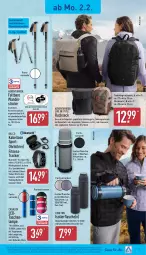 Gazetka promocyjna Aldi Nord - Von Montag - Gazetka - ważna od 07.02 do 07.02.2026 - strona 15 - produkty: batterie, batterien, Becher, Crofton, edelstahl, fitnesstracker, flasche, getränk, getränke, isolierflasche, Lampe, Laptop, Laufen, LG, medizinprodukt, Ria, rucksack, rwe, sac, schultergurt, Sport, Tasche, taschen, taschenlampe, Ti, topf, Trekkingrucksack