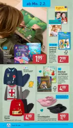 Gazetka promocyjna Aldi Nord - Von Montag - Gazetka - ważna od 07.02 do 07.02.2026 - strona 18 - produkty: aldi, Bau, baumwolle, buch, decksohle, ente, garnitur, gin, Pyjama, reine baumwolle, Ria, Stickerbuch, Ti, wolle, ZTE