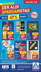 Gazetka promocyjna Aldi Nord - Von Montag - Gazetka - ważna od 07.02 do 07.02.2026 - strona 34 - produkty: aldi, auto, Becher, beere, blätterteig, creme, ehrmann, elle, erdbeere, erdnüsse, flasche, früchte, geback, gewürz, gin, kirsch, kirsche, magazin, mango, mars, orange, papier, pils, pilsener, salz, steiner, telefon, teller, Ti, ültje, ültje erdnüsse, vanille, volvic, warsteiner, ZTE, zucker