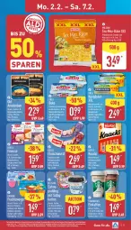 Gazetka promocyjna Aldi Nord - Von Montag - Gazetka - ważna od 07.02 do 07.02.2026 - strona 5 - produkty: aprikose, arla, arla buko, banane, Becher, beere, buch, Buko, caffè latte, Cap, cappuccino, cheddar, chili, cin, danone, danone fruchtzwerge, doppelrahmstufe, eis, eiskaffee, erdbeere, finesse, fleisch, fleischwurst, frischkäse, frucht, fruchtzwerge, gin, hähnchenbrust, herta, herta finesse, Holz, Kærgården, kaffee, Käse, knoblauch, lack, latte, linsen, mit knoblauch, mozzarella, oder cappuccino, Old Amsterdam, pudding, rapsöl, Reibekäse, rel, sahne, salz, schinken, schoko, Schokolinsen, starbucks, Streichzart, Ti, wurst, würstchen, ZTE, zucker
