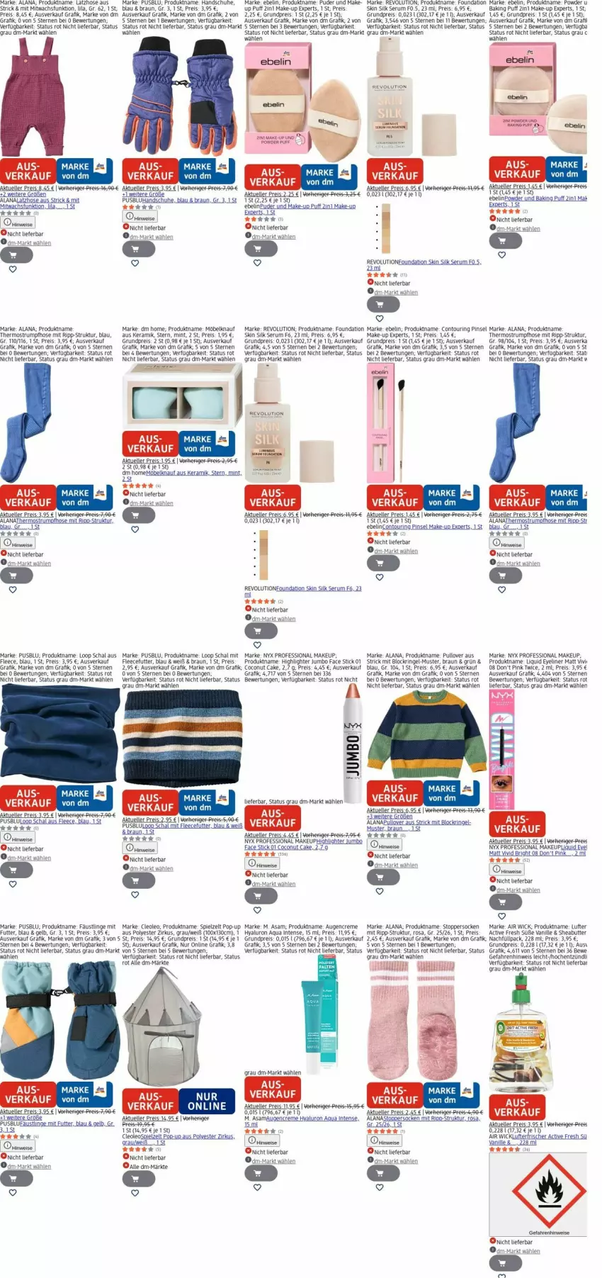 Aktueller Prospekt Dm Drogerie - Prospekte - von 09.03 bis 18.03.2026 - strona 14 - produkty: Air Wick, aqua, auer, Bau, braun, coconut, creme, eis, elle, Eyeliner, handschuhe, hose, hyaluron, jumbo, knauf, Latzhose, Make-up, mint, möbel, Pinsel, Pullover, reis, reiss, ring, rum, Schal, schuhe, Serum, socken, Strumpfhose, Thermostrumpfhose, Ti, topper, usb, vanille, Wels, WICK, Yo, Zelt