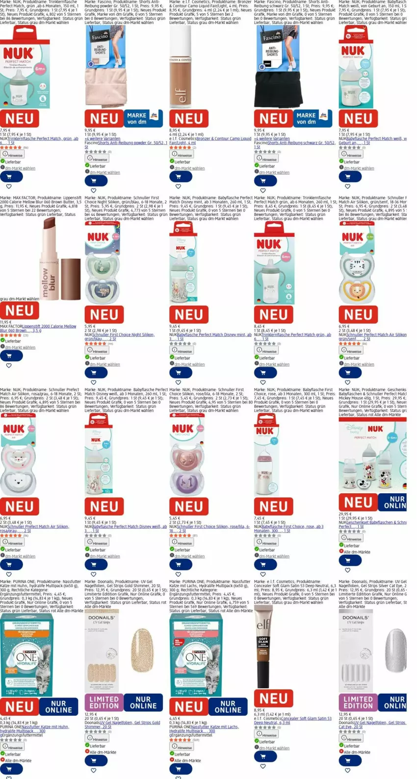 Aktueller Prospekt Dm Drogerie - Prospekte - von 09.03 bis 18.03.2026 - strona 26 - produkty: Bad, butter, cin, disney, eis, flasche, geschenkset, herta, HP, lachs, LG, Lippenstift, Max Factor, mint, nassfutter, nuk, purina, reis, Ria, ritter, senf, shorts, tee, Ti, uhr