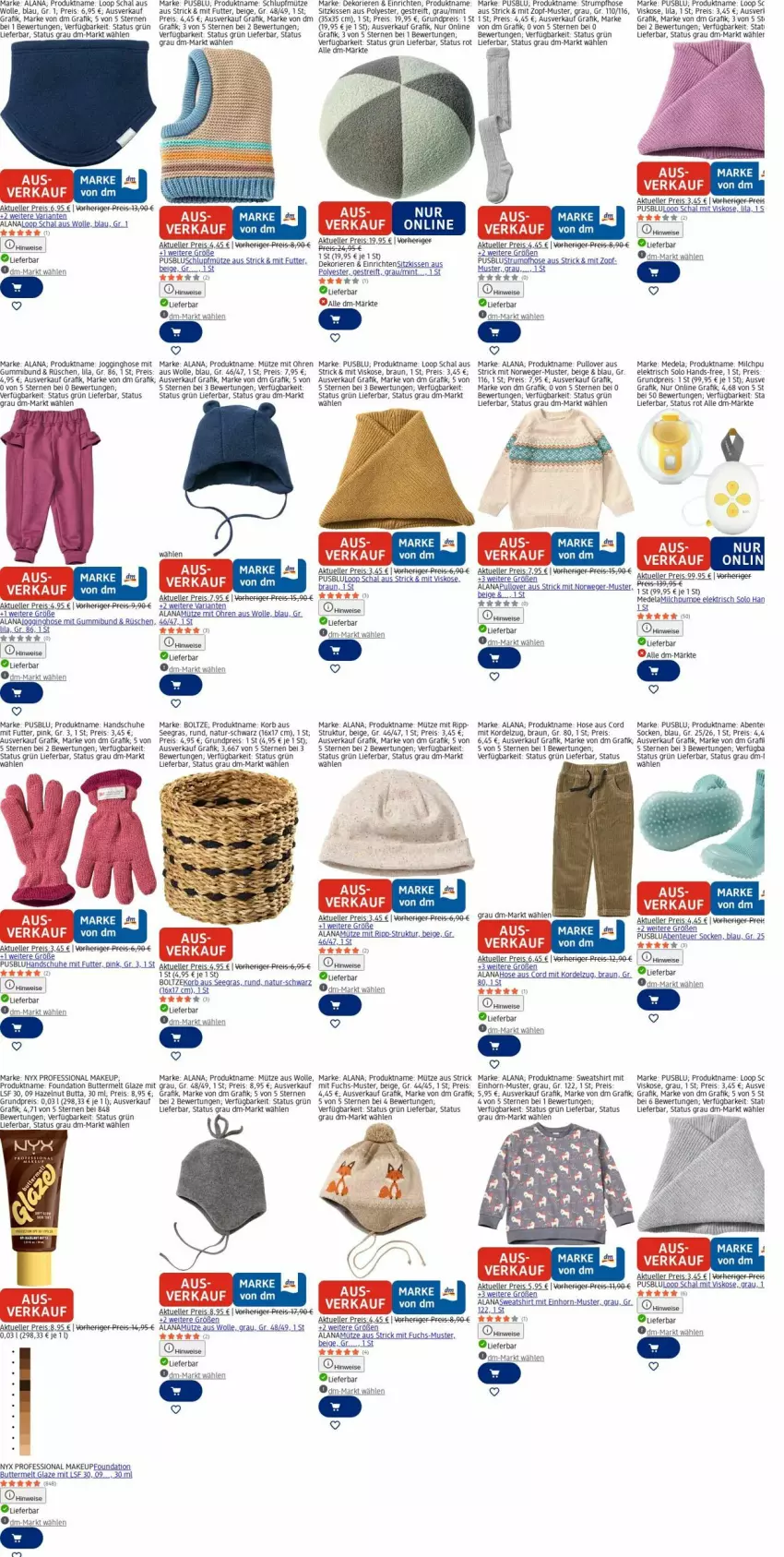 Aktueller Prospekt Dm Drogerie - Prospekte - von 09.03 bis 18.03.2026 - strona 4 - produkty: arla, Bau, braun, butter, eis, elle, ente, gin, handschuhe, hose, HP, Jogginghose, kissen, korb, milch, mint, Mütze, natur, Pullover, reis, rum, rwe, Schal, Schlupfmütze, schuhe, shirt, sitzkissen, socken, Strumpfhose, Sweatshirt, tee, Ti, usb, wolle, Yo