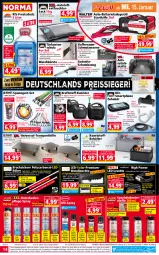 Gazetka promocyjna Norma - Norma - Gazetka - ważna od 20.01 do 20.01.2025 - strona 14 - produkty: auer, auto, batterie, batterien, Bebe, Behälter, bier, Bona, bürste, citrus, deka, Diesel, edelstahl, eis, elle, gin, koffer, kraft, ladegerät, ladekabel, Lampe, latte, lebensmittel, LED-Leuchte, leds, Leuchte, LG, Luftentfeuchter, Mantel, mikrowelle, ndk, quad, reiniger, reis, reiss, Ria, rum, rwe, sac, smartphone, Spektrum, Spezi, Sport, Tasche, taschen, taschenlampe, Ti, tisch, usb, Wanne, wasser