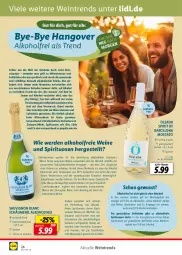 Gazetka promocyjna Lidl - Wein Entkorkt - Gazetka - ważna od 11.08 do 11.08.2024 - strona 24 - produkty: alkohol, Alwa, bier, brut, drink, drinks, eier, eis, elle, erde, flasche, frucht, getränk, getränke, gin, Heu, kräuter, kräutern, LG, likör, mac, mars, mineralwasser, ohne alkohol, Ria, riesling, rwe, saft, sauvignon, sauvignon blanc, spirituosen, teller, Ti, wasser, wein, weine