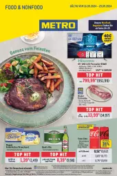 Gazetka promocyjna Metro - Food-NonFood - Gazetka - ważna od 29.05 do 29.05.2024 - strona 1 - produkty: angebot, angebote, auer, auto, butter, coca-cola, cola, eis, elle, entrecôte, fernseher, flasche, getränk, getränke, LG, meggle, Metro, Palette, pils, reis, reiss, rind, rinder, Streichzart, teller, Ti, tisch, uhd