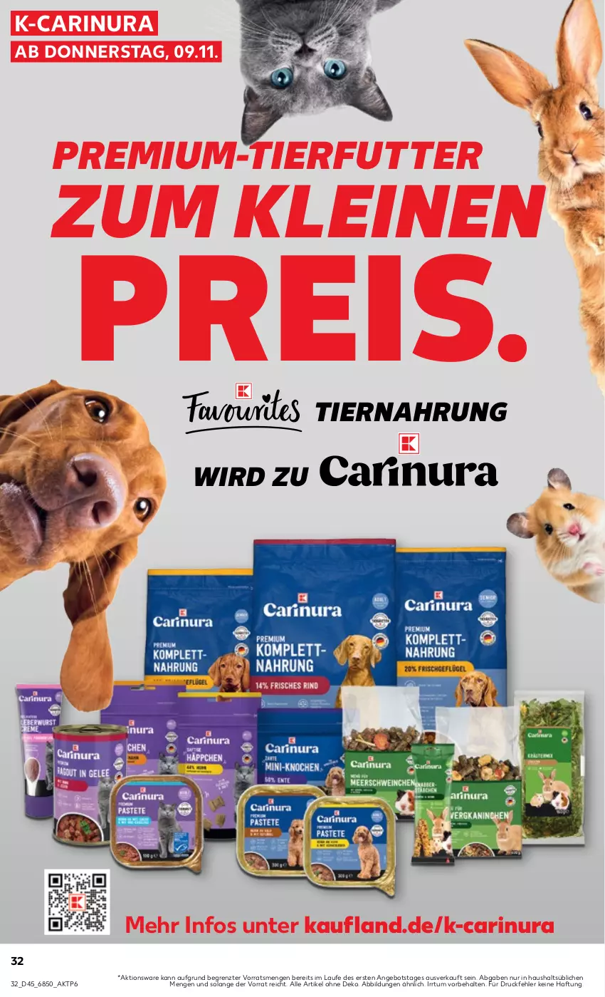 Aktueller Prospekt Kaufland - Prospekt - von 09.11 bis 15.11.2023 - strona 32 - produkty: angebot, eis, leine, reis, Ti, tiernahrung, ZTE