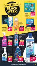 Gazetka promocyjna Netto - Woche 47 - Gazetka - ważna od 25.11 do 25.11.2023 - strona 11 - produkty: bio, black week, Coral, deo, deospray, deospray 150 ml, domestos, dove, duschdas, duschgel, Finish, lack, lenor, lenor weichspüler, pampers, pampers baby dry, Rauch, rwe, spülmaschinen, spülmaschinentabs, Ti, vanish, waschmittel, wc-gel, weichspüler, windeln