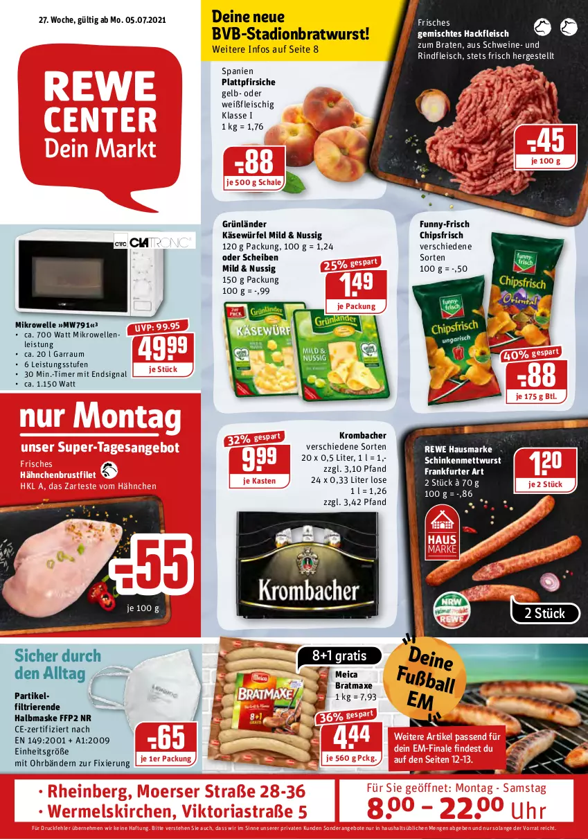 Aktueller Prospekt Rewe - Prospekte - von 05.07 bis 10.07.2021 - strona 1