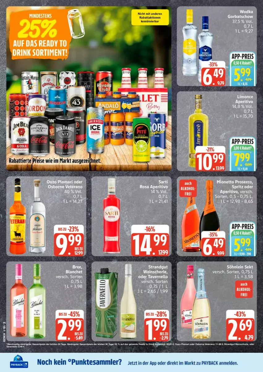 Aktueller Prospekt Edeka - Prospekte - von 13.07 bis 18.07.2026 - strona 22 - produkty: eis, ouzo, payback, reis, tesa, Ti, ZTE