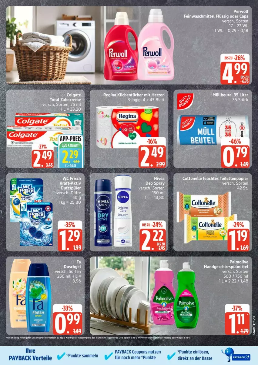 Aktueller Prospekt Edeka - Prospekte - von 13.07 bis 18.07.2026 - strona 25 - produkty: cottonelle, elle, payback