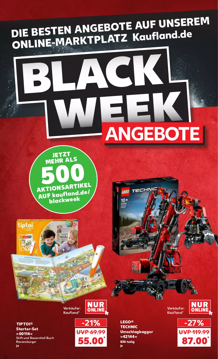 Aktueller Prospekt Kaufland - von 24.11 bis 30.11.2022 - strona 42 - produkty: angebot, angebote, auer, Bau, Bauer, buch, burger, LEGO®, ravensburger, Technic, Ti, Tiptoi