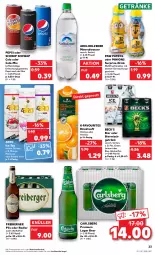 Gazetka promocyjna Kaufland - Gazetka - ważna od 30.11 do 30.11.2022 - strona 23 - produkty: adelholzener, alkohol, Alwa, ananas, angebot, angebote, auer, beck's, Berger, bier, carlsberg, cola, direktsaft, drink, Freiberger, frucht, getränk, getränke, Holz, ice tea, leine, mango, maracuja, mineralwasser, Nektar, oder radler, orange, Paw Patrol, pepsi, pils, radler, saft, Schwip Schwap, Ti, wasser