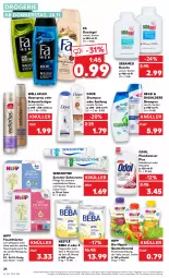 Gazetka promocyjna Kaufland - Gazetka - ważna od 30.11 do 30.11.2022 - strona 24 - produkty: angebot, Beba, beutel, bio, creme, dove, dusche, duschgel, eis, fa duschgel, feuchttücher, fleisch, folgemilch, frucht, gin, haarspray, hipp, LG, milch, mundwasser, nestlé, oder schaumfestiger, Odol, quetschbeutel, Reinigung, schaumfestiger, sebamed, sensodyne, shampoo, shampoo oder spülung, spülung, Ti, tücher, wasser, Wella, wellaflex, zahncreme, ZTE