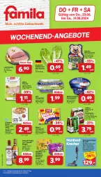 Gazetka promocyjna Famila - Prospekte - Gazetka - ważna od 31.08 do 31.08.2024 - strona 1 - produkty: akku, arla, Becher, beleuchtung, beutel, braten, brause, Cap, captain morgan, eis, elle, fassbrause, finesse, flasche, herta, herta finesse, joghur, joghurt, kracher, lachgummi, lachs, Lachsbraten, led-beleuchtung, Nimm 2, pedigree, pils, pilsener, pizza, rahmjoghurt, reinert, reis, salat, salatherzen, schwein, smirnoff, staubsauger, teller, Ti, veltins, veltins pilsener, vodka, weihenstephan, wein, whiskas, wurst, ZTE