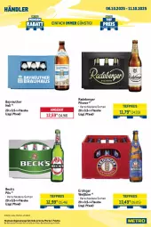 Gazetka promocyjna Metro - Wochen-Angebote Händler - Gazetka - ważna od 11.10 do 11.10.2025 - strona 6 - produkty: amaro, angebot, auer, averna, Berger, bier, dry gin, eis, erdinger, flasche, getränk, getränke, gin, gordon, Gordon’s, johnnie walker, london dry, london dry gin, ouzo, ouzo 12, Palette, pils, pilsner, radeberger, radeberger pilsner, reis, Ti, tiefpreis