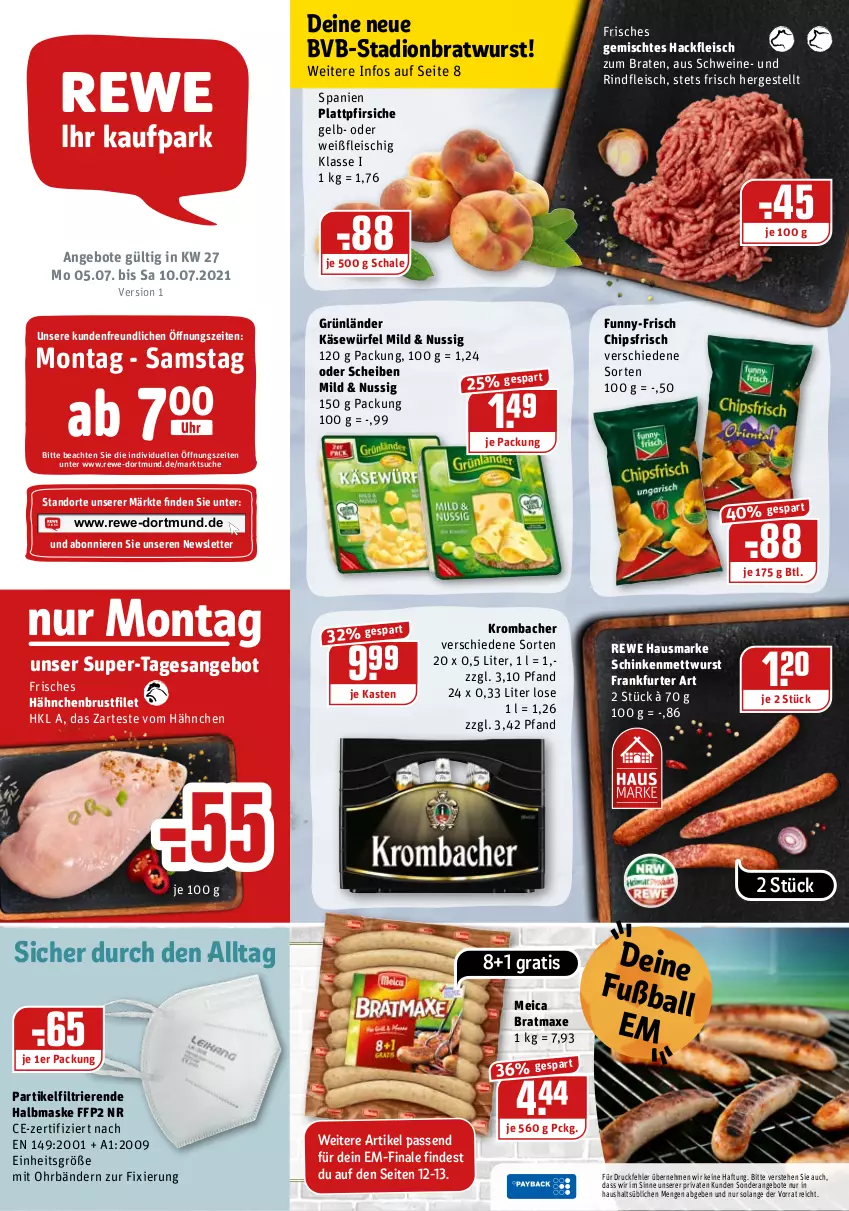 Aktueller Prospekt Rewe - REWE Ihr Kaufpark - von 05.07 bis 10.07.2021 - strona 1