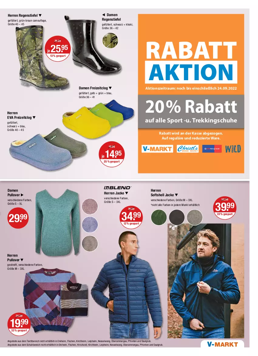 Aktueller Prospekt Vmarkt - V-Markt - von 15.09 bis 21.09.2022 - strona 19 - produkty: angebot, angebote, braun, fisch, fische, Jacke, LG, Pullover, Ti