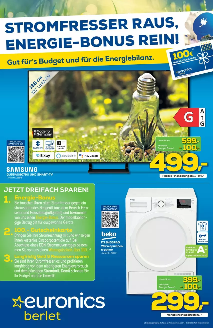 Aktueller Prospekt Euronics - Prospekte - von 27.04 bis 04.05.2022 - strona 1 - produkty: Rauch, Ti