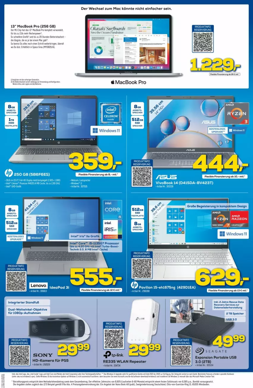 Aktueller Prospekt Euronics - Prospekte - von 27.04 bis 04.05.2022 - strona 5 - produkty: Bad, batterie, deo, eis, elle, Intel, mac, macbook, macbook pro, radeon, reis, ring, ryzen, ryzen radeon, Surf, tee, Ti, usb