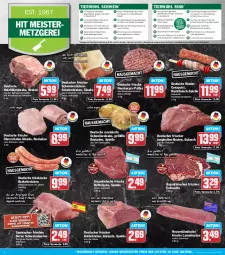 Gazetka promocyjna Hit - Wochenprospekt - Gazetka - ważna od 05.10 do 05.10.2024 - strona 4 - produkty: auer, Bau, Bauer, bio, bohne, bohnen, braten, burger, cevapcici, eis, ente, entrecôte, fleisch, Geflügel, gewürz, gulasch, hackfleisch, hamburger, Holz, holzfällersteaks, hüftsteak, hüftsteaks, im zarten saitling, jungbullen, krustenbraten, lachs, lamm, lammlachse, Meister, milch, monitor, natur, Nestea, pfanne, pfeffer, pute, reis, Ria, rind, rinder, rinderhackfleisch, ring, rouladen, Schal, Schale, schwein, schweine, schweinerücken, Spezi, Sport, steak, steaks, Ti, Tiere, tisch, wein, weine, würstchen, ZTE