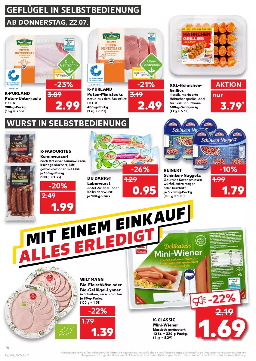 Aktueller Prospekt Kaufland - von 22.07 bis 28.07.2021 - strona 16