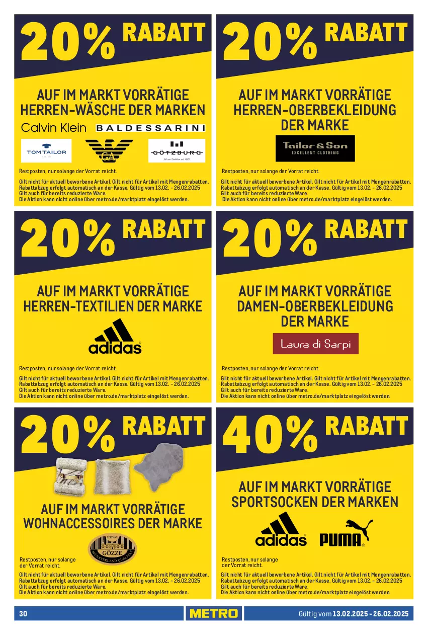 Aktueller Prospekt Metro - Food-Nonfood - von 13.02 bis 26.02.2025 - strona 32 - produkty: ACC, accessoires, auto, Bank, dünger, eis, elle, erde, garnitur, grill, Holz, Kamin, Kaminholz, kleid, Kleidung, Kraut, lack, LG, Metro, rasen, rasendünger, reis, socken, Sport, sportsocken, teller, Ti, tiefpreis, tisch, Zelt