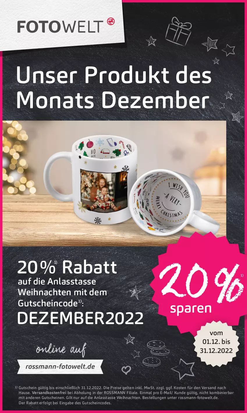 Aktueller Prospekt Rossmann - Prospekte - von 12.12 bis 16.12.2022 - strona 19 - produkty: eis, gutschein, gutscheine, LG, ndk, reis, tasse, Ti, versandkostenfrei, weihnachten