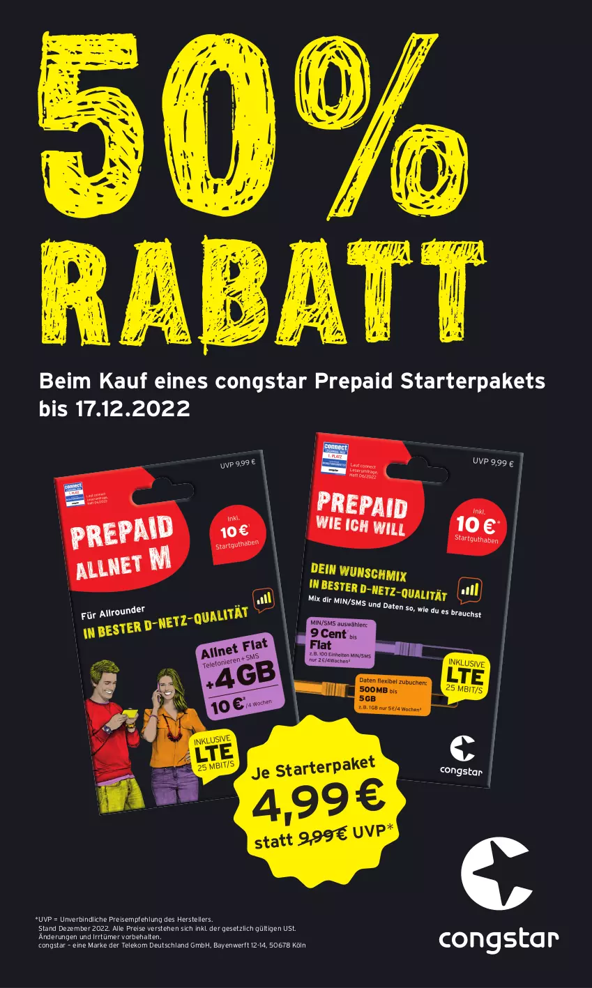 Aktueller Prospekt Rossmann - Prospekte - von 12.12 bis 16.12.2022 - strona 21 - produkty: congstar, eis, elle, reis, teller, Ti