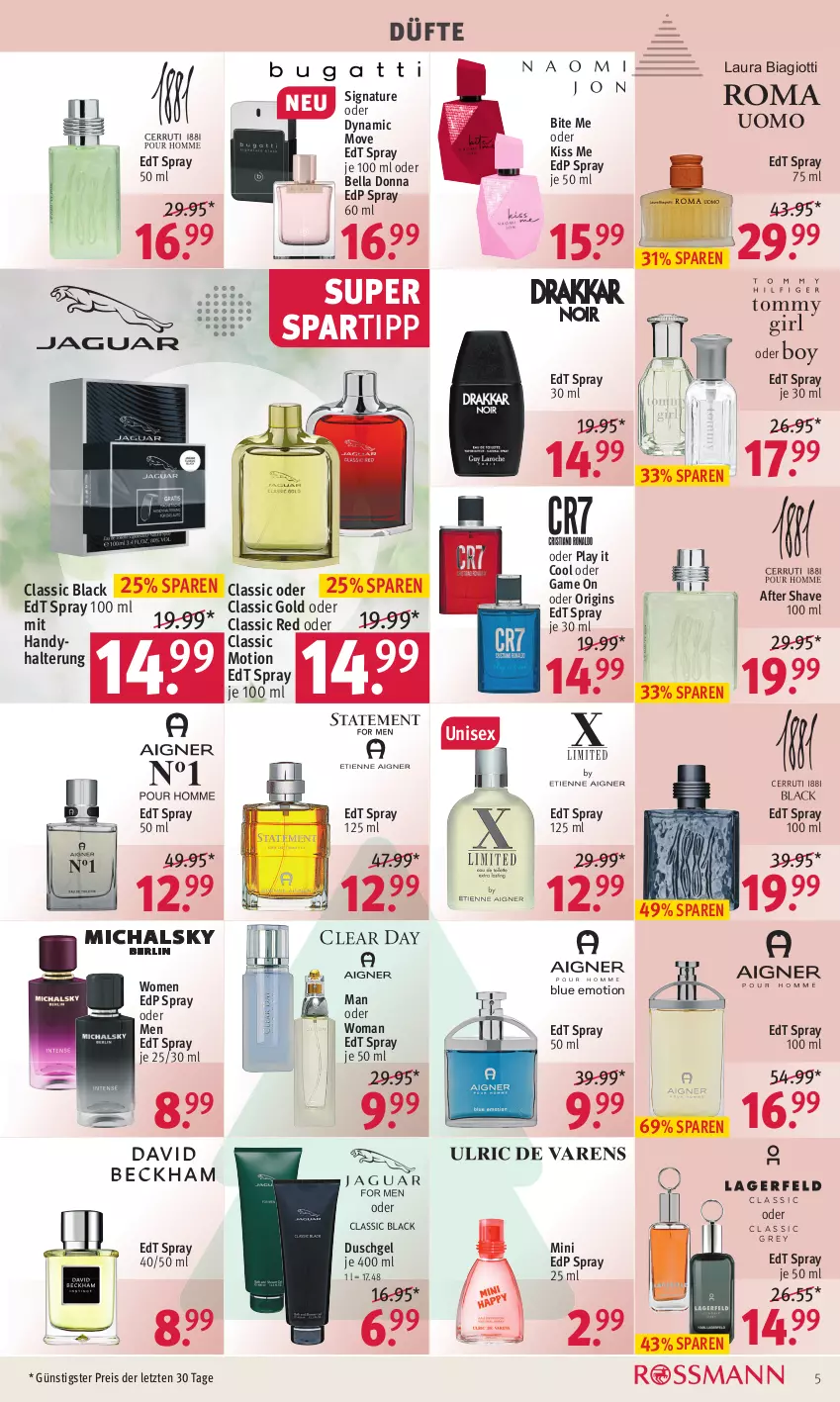 Aktueller Prospekt Rossmann - Prospekte - von 12.12 bis 16.12.2022 - strona 5 - produkty: after shave, duschgel, edp spray, edt spray, eis, gin, Handy, lack, laura biagiotti, natur, reis, spartipp, Ti, ZTE