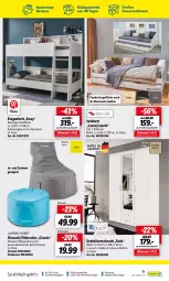 Gazetka promocyjna Lidl - Aktuelle Onlineshop-Highlights - Gazetka - ważna od 30.09 do 30.09.2022 - strona 19 - produkty: auer, bett, drehtürenschrank, eis, Etagenbett, hocker, korb, Liege, natur, ndk, regal, rückwand, sac, Schrank, Sofa, Ti, türenschrank, wasser