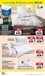 Gazetka promocyjna Lidl - Aktuelle Onlineshop-Highlights - Gazetka - ważna od 30.09 do 30.09.2022 - strona 20 - produkty: Bau, baumwolle, bett, decke, deo, eis, Ganzjahresbett, gin, kissen, kopfkissen, nackenstützkissen, ndk, reis, Ria, Ti, vita, wasser, wolle