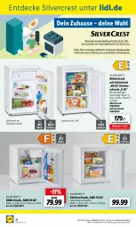 Gazetka promocyjna Lidl - Aktuelle Onlineshop-Highlights - Gazetka - ważna od 30.09 do 30.09.2022 - strona 26 - produkty: Bad, decke, eis, gefrierfach, gefrierschrank, küche, Küchen, kühlschrank, kühlschrank mit, ndk, reis, Schrank, silvercrest, Ti, türanschlag wechselbar, ZTE