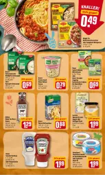 Gazetka promocyjna Rewe - Prospekte - Gazetka - ważna od 10.04 do 10.04.2022 - strona 22 - produkty: blume, blumen, blumenöl, bolognese, creme, cremesuppe, feinschmecker, fisch, Geflügel, geschnetzeltes, heinz, hollandaise, kartoffel, kartoffeln, Käse, ketchup, knorr, knorr pasta, kräuter, Kühne, maggi, maggi fix, mayonnaise, natur, natura, pasta, pasta snack, sahne, salat, sauce, sauce hollandaise, saupiquet, snack, sonnenblume, sonnenblumen, sonnenblumenöl, spaghetti, spaghetti bolognese, spargel, suppe, thunfisch, Ti, tomato ketchup, Yo, Zelt