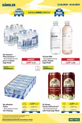 Gazetka promocyjna Metro - Wochen-Angebote Händler - Gazetka - ważna od 18.10 do 18.10.2025 - strona 4 - produkty: Alwa, angebot, auer, beleuchtung, drink, durstlöscher, eis, eistee, flasche, gefrierschrank, gerolsteine, gerolsteiner, getränk, getränke, Glastür, kühlschrank, Metro, metro gastro, mineralwasser, Palette, reis, Schrank, steiner, tee, Ti, tisch, vita, wasser