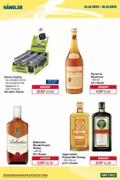 Gazetka promocyjna Metro - Wochen-Angebote Händler - Gazetka - ważna od 18.10 do 18.10.2025 - strona 7 - produkty: angebot, auer, ball, blended scotch, blended scotch whisky, budweiser, corona, corona extra, eis, flasche, Germ, getränk, getränke, jägermeister, kleiner feigling, kräuter, kräuterlikör, leine, likör, mariacron, Meister, orange, Palette, pils, reis, Ria, scotch, scotch whisky, steiner, Ti, tiefpreis, tyskie, warsteiner, wein, weinbrand, whisky