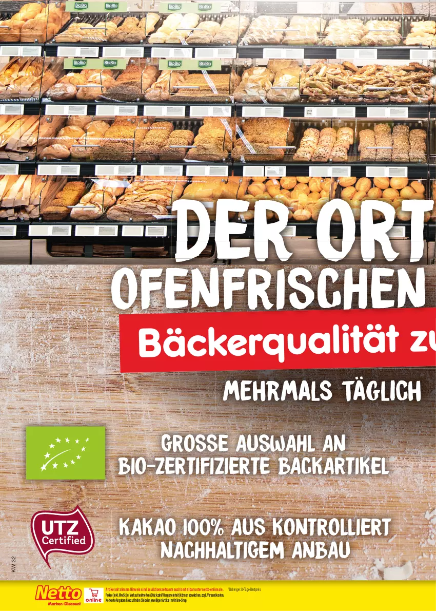 Aktueller Prospekt Netto Marken-Discount - Filial-Angebote - von 07.08 bis 12.08.2023 - strona 12 - produkty: Bau, bestpreis, bio, eis, kakao, ndk, Ofen, reis, Ti, trolli