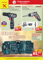 Gazetka promocyjna Netto Marken-Discount - Filial-Angebote - Gazetka - ważna od 12.08 do 12.08.2023 - strona 46 - produkty: akku, akkuschrauber, angebot, Bau, Bohrschrauber, eis, Elektro, koffer, LG, möbel, ndk, reis, Ti, werkzeug, ZTE