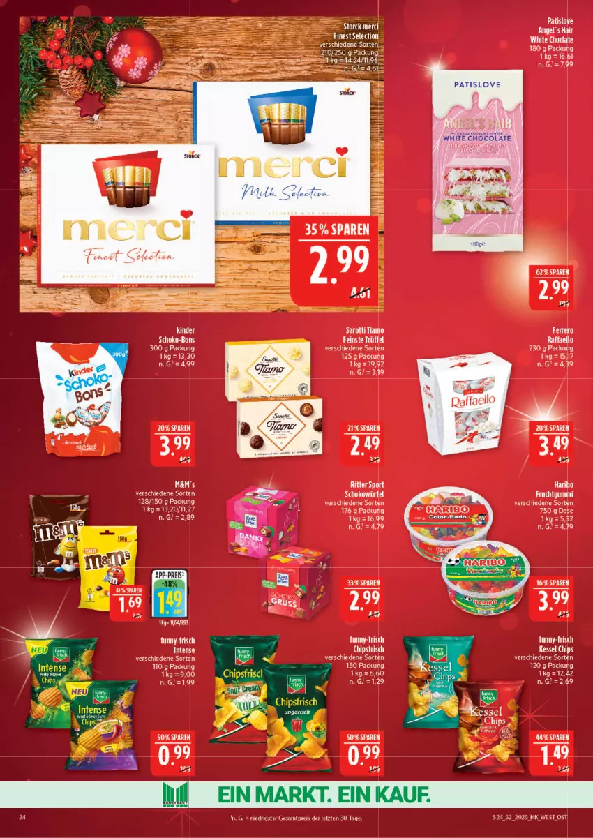 Aktueller Prospekt Marktkauf - Prospekt - von 21.12 bis 27.12.2025 - strona 24 - produkty: chips, chipsfrisch, eis, Kinder, LG, raffaello, reis, ritter, ritter sport, Sport, ZTE