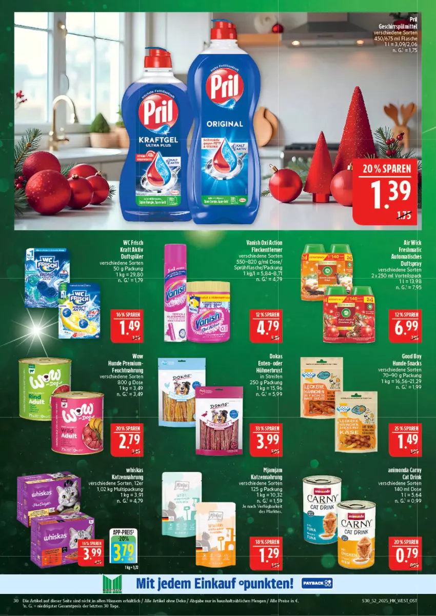 Aktueller Prospekt Marktkauf - Prospekt - von 21.12 bis 27.12.2025 - strona 30 - produkty: airwick, auto, eis, flasche, geschirr, geschirrspülmittel, kraft, pril, reis, sprühflasche, spülmittel, tee, Ti, tisch, WICK