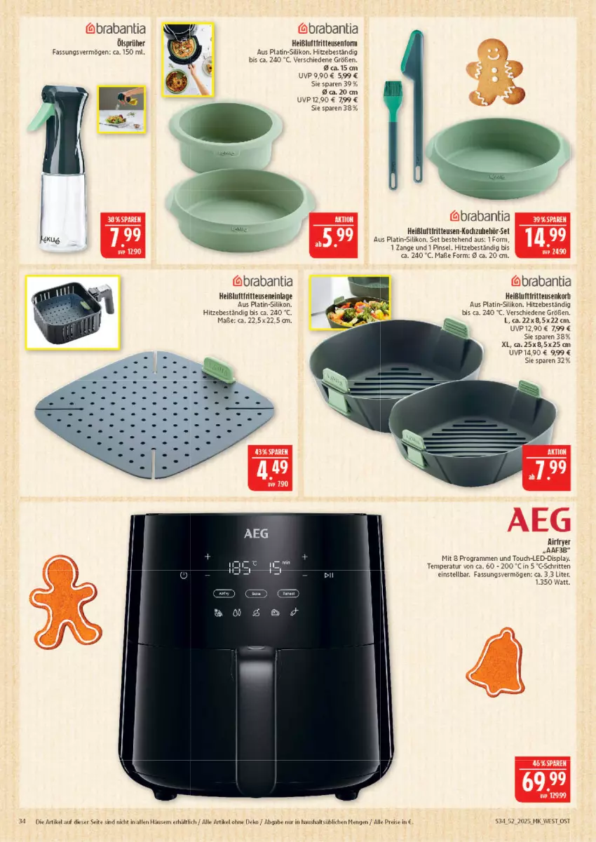 Aktueller Prospekt Marktkauf - Prospekt - von 21.12 bis 27.12.2025 - strona 34 - produkty: aeg, Airfryer, eis, fritteuse, Heißluftfritteuse, Pinsel, reis, senf, Ti