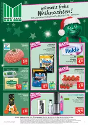 Gazetka promocyjna Marktkauf - Prospekt - Gazetka - ważna od 27.12 do 27.12.2025 - strona 1 - produkty: ball, Becher, butter, Cap, Finish, geschirr, gin, glaskaraffe, irische butter, Karaffe, papier, powerball, reiniger, rispentomaten, spülmaschinen, Ti, toilettenpapier, tomate, tomaten, wasser, wassersprudler