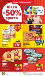 Gazetka promocyjna Lidl - Aktionsprospekt - Gazetka - ważna od 22.07 do 22.07.2023 - strona 10 - produkty: angebot, aufstrich, bounty, brot, brotaufstrich, coupon, finesse, fol epi, herta, herta finesse, Käse, käsescheiben, mars, milky way, ndk, Schal, Schale, snickers, Ti, twix