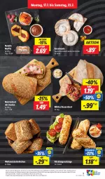 Gazetka promocyjna Lidl - Aktionsprospekt - Gazetka - ważna od 22.07 do 22.07.2023 - strona 9 - produkty: angebot, auer, Bau, Bauer, brot, brötchen, coupon, eis, elle, Hefe, Käse, Laugenstange, Meister, Muffin, nutella, reis, Ti, zucker
