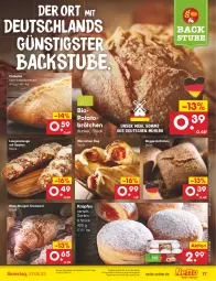 Gazetka promocyjna Netto Marken-Discount - Filial-Angebote - Gazetka - ważna od 27.05 do 27.05.2023 - strona 17 - produkty: angebot, backofen, bestpreis, bio, brötchen, ciabatta, Croissant, eis, Laugenstange, mehl, nuss, Ofen, reis, roggenbrötchen, stube, Ti, würstchen, ZTE