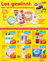 Gazetka promocyjna Netto Marken-Discount - Filial-Angebote - Gazetka - ważna od 27.05 do 27.05.2023 - strona 21 - produkty: Alwa, angebot, bestpreis, discount, eis, elle, erfrischungsgetränk, ferrero, getränk, korn, küche, Küchen, küchentücher, marken-discount, mayonnaise, mineralwasser, natur, natürliches mineralwasser, reis, reis-fit, rel, Ti, tücher, volvic, wasser, Yo, zewa, ZTE