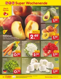 Gazetka promocyjna Netto Marken-Discount - Filial-Angebote - Gazetka - ważna od 27.05 do 27.05.2023 - strona 36 - produkty: aprikose, aprikosen, avocado, bestpreis, bio, blume, blumen, blumenkohl, eis, fleisch, knoblauch, kopfsalat, ndk, Nektar, nektarinen, obst, pflaume, pflaumen, reis, salat, Schal, Schale, suppe, suppen, Ti, tomate, tomaten