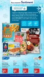 Gazetka promocyjna Aldi Nord - Aldi-Vorschau - Gazetka - ważna od 17.09 do 17.09.2022 - strona 34 - produkty: Alaska-Seelachs, Alaska-Seelachsfilet, aus der tiefkühlung, beutel, chicken wings, erde, fertiggericht, filet, finesse, hähnchenflügel, küche, Küchen, kühlschrank, lachs, lachsfilet, lebensmittel, mac, schlemmerfilet, Schrank, seelachsfilet, Ti, tisch, vita, Vitamine