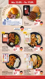 Gazetka promocyjna Aldi Nord - Aldi-Vorschau - Gazetka - ważna od 17.09 do 17.09.2022 - strona 4 - produkty: aldi, angebot, bacon, braten, brustfilet, burger, cevapcici, decke, eier, eis, filet, fleisch, geschnetzeltes, gewürz, gin, grill, gurke, gurken, gurkensalat, hackfleisch, Hähnchengeschnetzeltes, hamburger, pute, rezept, rezept-tipp, rind, rindfleisch, salat, schinken, schwein, schweine, steak, steaks, Ti, wein, weine, Zelt, ZTE